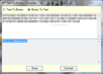IPP Text To Binary Converter screenshot