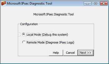 IPsec Diagnostic Tool screenshot