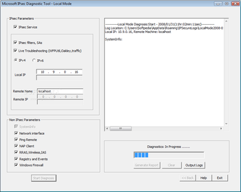 IPsec Diagnostic Tool screenshot 2