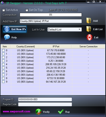 IPSwapper screenshot