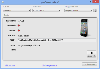 ipswDownloader screenshot