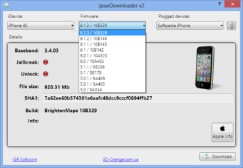 ipswDownloader screenshot 3