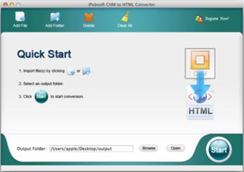 iPubsoft CHM to HTML Converter screenshot