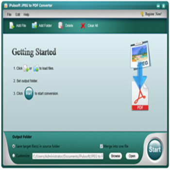 iPubsoft JPEG to PDF Converter screenshot