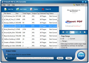 iPubsoft PDF to JPG Converter screenshot