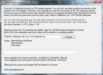 IPv6 Namer screenshot