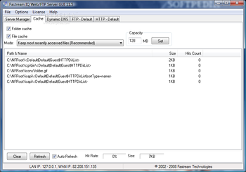 IQ Web/FTP Server screenshot 2
