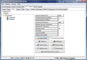 IQ Web/FTP Server screenshot 4