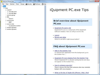 iQuipment Developer Kit screenshot