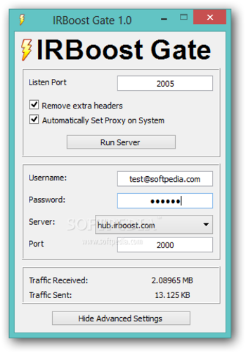 IRBoost Gate screenshot