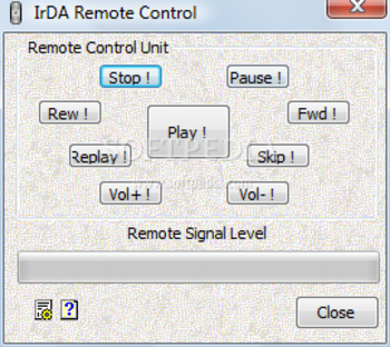 IrDA Remote Control Standard screenshot