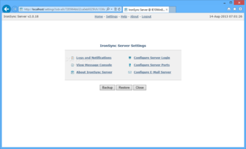 IronSync Server screenshot 3