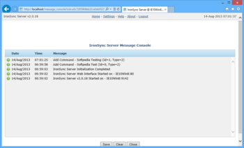 IronSync Server screenshot 5