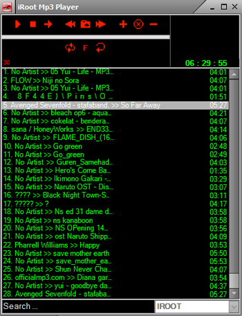 iRoot Mp3 Player screenshot