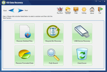iSafeData Data Recovery screenshot