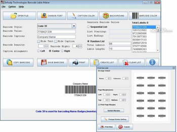 ISBN Barcode Generator screenshot