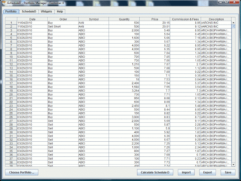 iScheduleD Capital Gains Manager screenshot 2