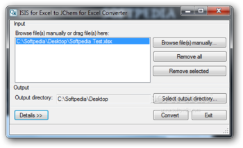 ISIS for Excel to JChem for Excel Converter screenshot