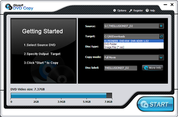 iSkysoft DVD Copy screenshot