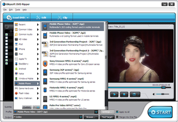 iSkysoft DVD to 3GP Converter screenshot