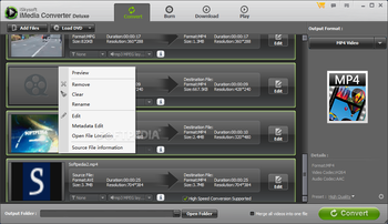 iSkysoft iMedia Converter Deluxe screenshot