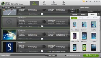 iSkysoft iMedia Converter Deluxe screenshot 4