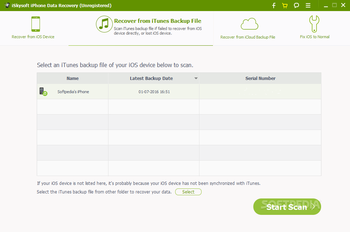 iSkysoft iPhone Data Recovery screenshot 2