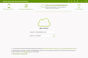 iSkysoft iPhone Data Recovery screenshot 3