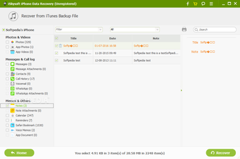 iSkysoft iPhone Data Recovery screenshot 6