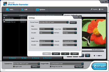 iSkysoft iPod Movie Converter screenshot 3