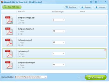 iSkysoft PDF to Word Converter screenshot