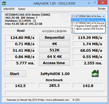 IsMyHdOK screenshot 2