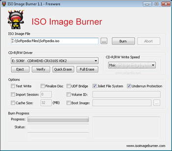 ISO Image Burner screenshot