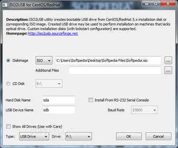 ISO2USB for CentOS/RedHat screenshot