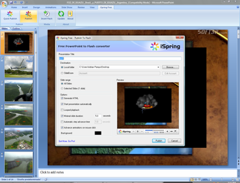 iSpring Free PowerPoint to Flash Converter screenshot 4