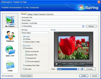 iSpring Pro PowerPoint to Flash Converter screenshot 2