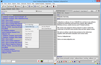 Issue Tracking Organizer Deluxe screenshot