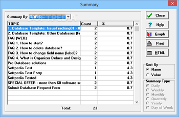 Issue Tracking Organizer Deluxe screenshot 24