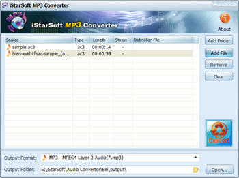 iStarSoft MP3 Converter screenshot