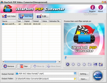 iStarSoft PSP Video Converter screenshot 2