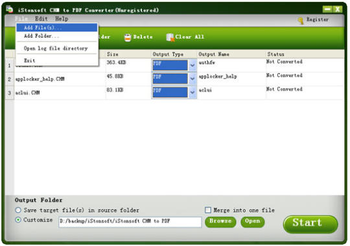 iStonsoft CHM to PDF Converter screenshot
