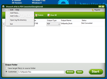iStonsoft ePub to PDF Converter screenshot 3