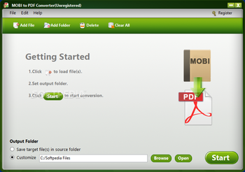 iStonsoft MOBI to PDF Converter screenshot