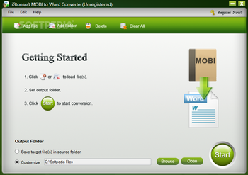 iStonsoft MOBI to Word Converter screenshot