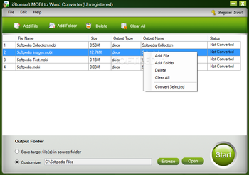 iStonsoft MOBI to Word Converter screenshot 2