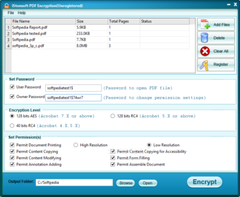 iStonsoft PDF Encryption screenshot