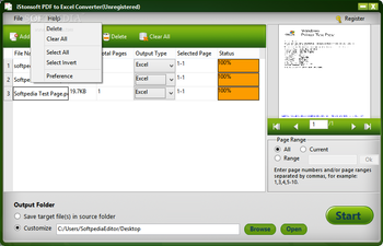 iStonsoft PDF to Excel Converter screenshot 2