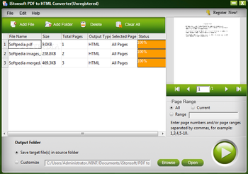 iStonsoft PDF to HTML Converter screenshot