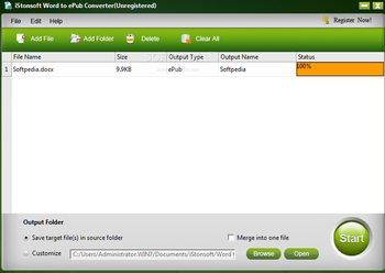iStonsoft Word to ePub Converter screenshot