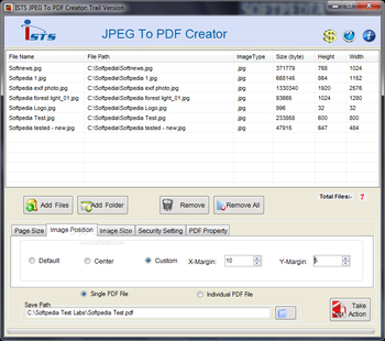ISTS JPEG To PDF Creator screenshot 2